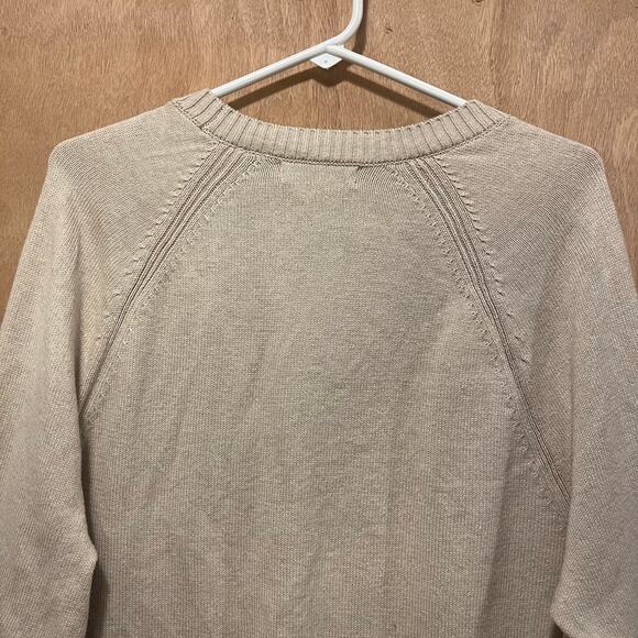 Banana Republic Sweater Men’s Size Medium Pullover Crewneck Cream - Picture 5 of 12